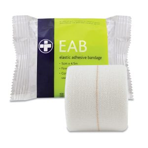 Elastic Adhesive Bandage,White 5 cm x 4.5m