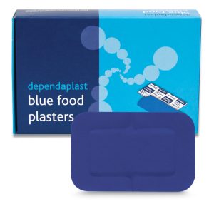 Dependaplast Blue Food Area 7.5cm x 5cm Box of 50545