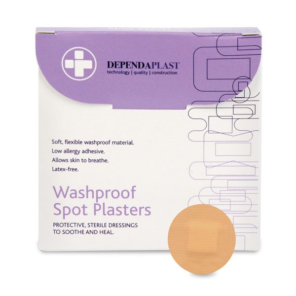 Dependaplast Washproof Plasters Spot 2.2cm pack of 10550K-10