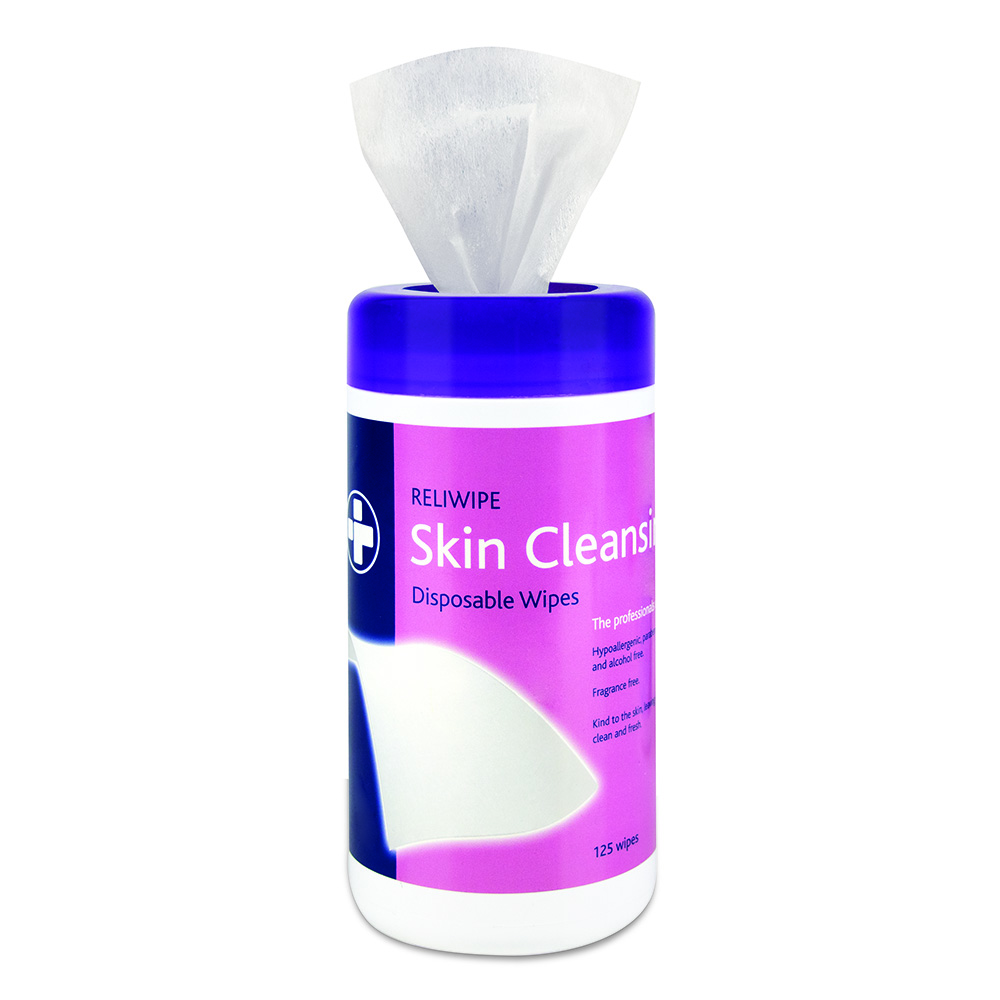 Reliwipe Moist Cleansing Wipes, drum of 125