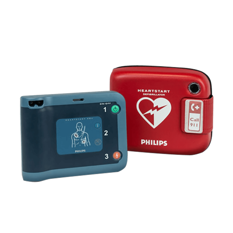 Philips Heart Start Defibrillator FRx (English) with red case, pre ...