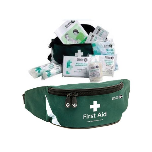 First Aid Bum Bag Black w/Emergency Supplies – First Aid Plus