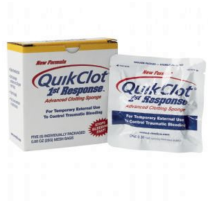 QuikClot® 1st Response advanced clotting sponge - pack of 5F90108