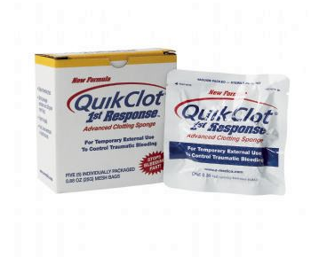 QuikClot® 1st Response advanced clotting sponge - pack of 5F90108