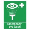 Emergency Eye Wash sign-Vinyl 25x30cmF90431