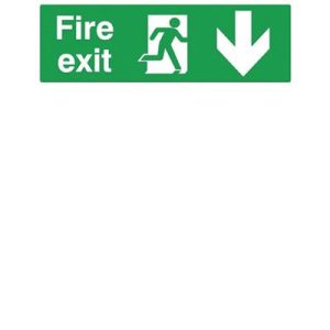 Fire Exit Sign - DownF90435
