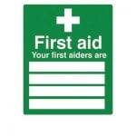 First aiders signF90498
