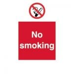 No smoking self adhesive vinyl sign - 15x20cmF90699