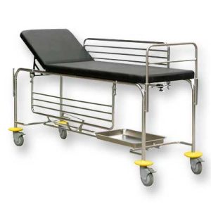 First Aid Room Patient Trolley - Stainless SteelFU/315