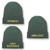 Green Beanie Woolly Hat - ParamedicPC/681P
