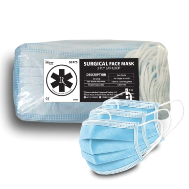 Surgical Face Mask Disposable pk of 50