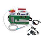 White complete medical suction unit with autoclavable canister