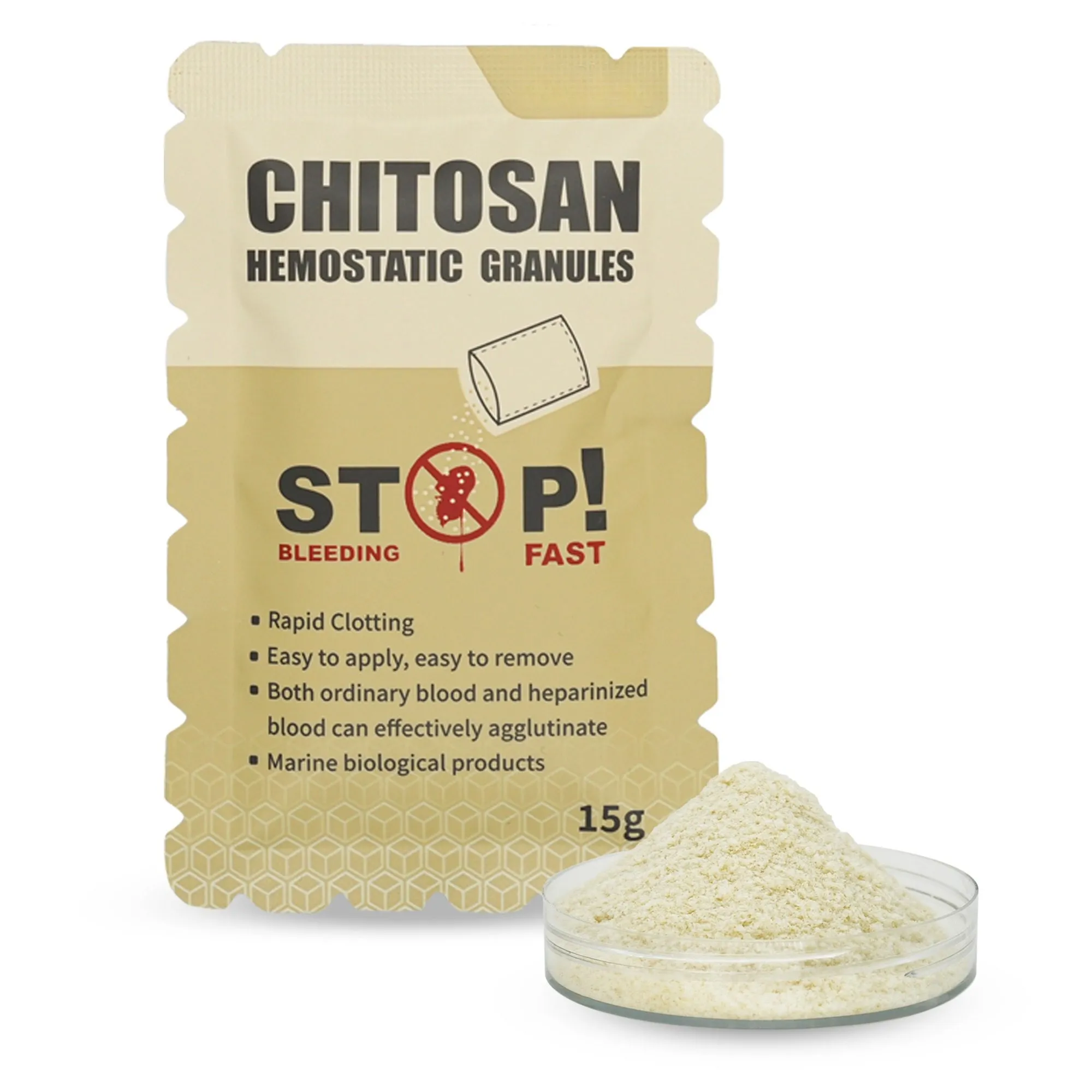 Hemostatic granules chitosan 15g