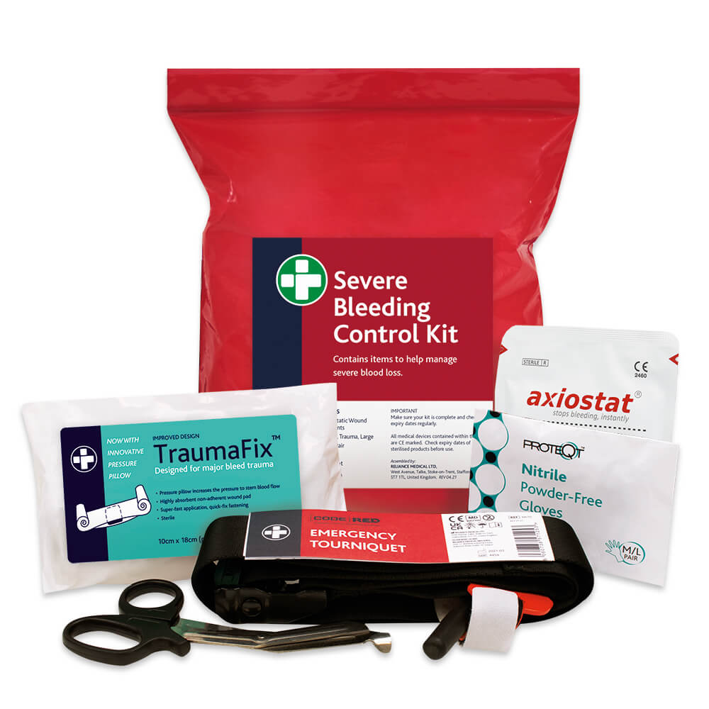 Severe Bleeding Control Kit in Red Poly Bag