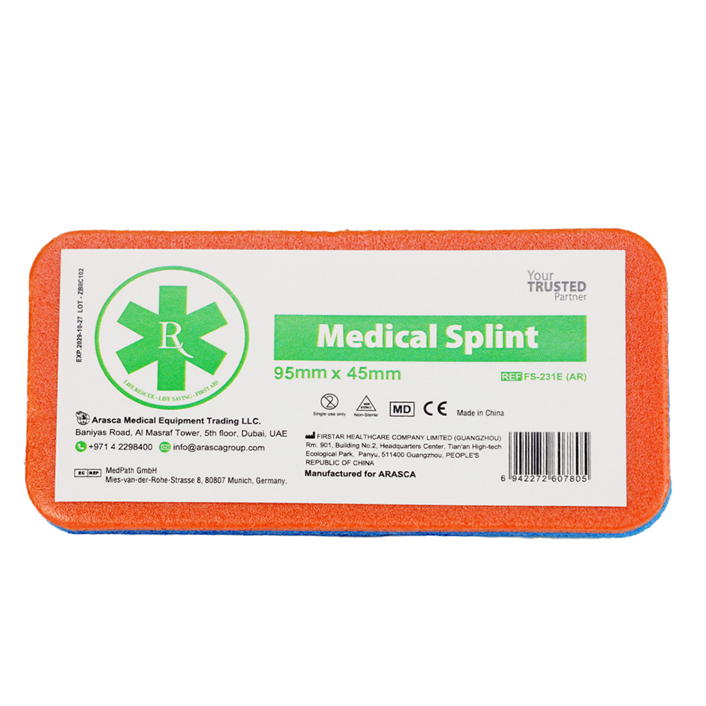 Medical Finger Splint, 95mm x 45mm
