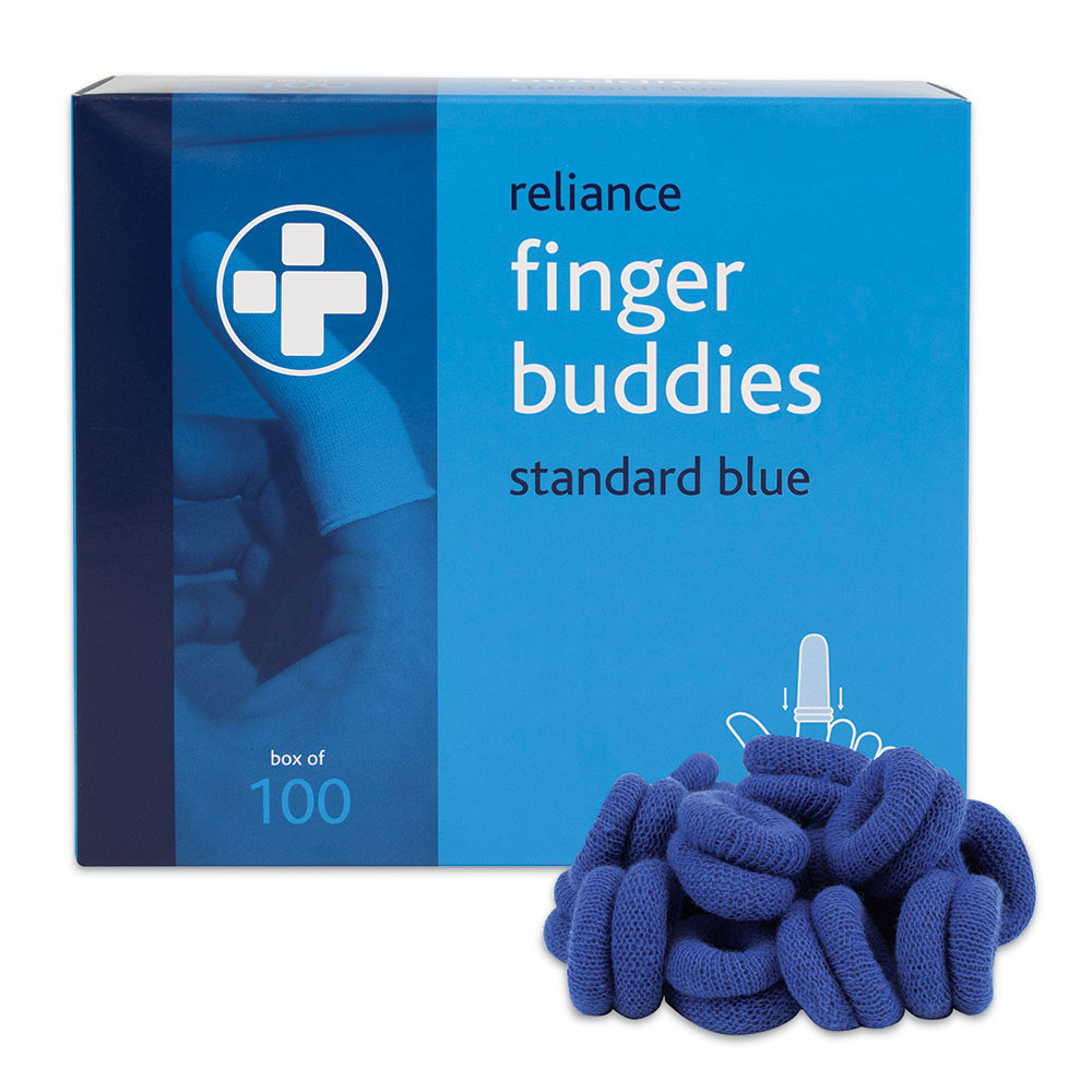 Finger Buddies – Blue standard, pack of 100