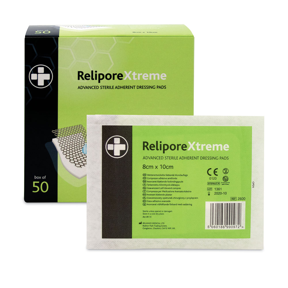 Relipore Xtreme Adhesive Dressing - 8cm x 10cm Box of 50